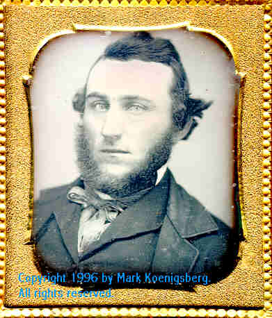 Sixth-plate daguerreotype of Man with Beard