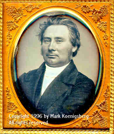 Sixth-plate daguerreotype of Man with Priest's Collar