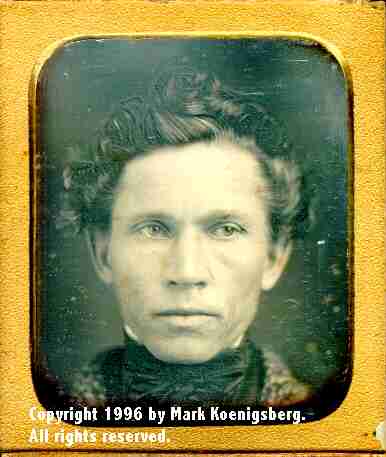 Sixth-plate daguerreotype Closeup of Man