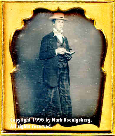 Sixth-plate daguerreotype of Standing Man Holding Book