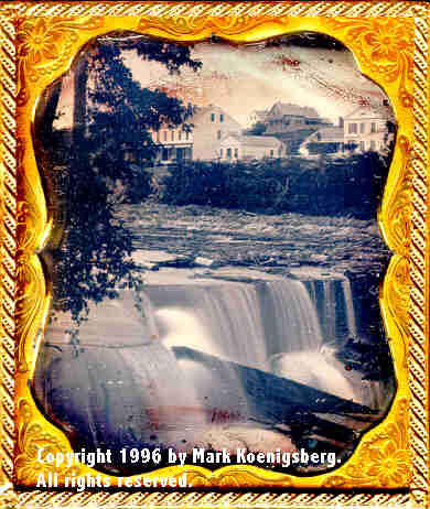 Sixth-plate daguerreotype of St. Anthony Falls