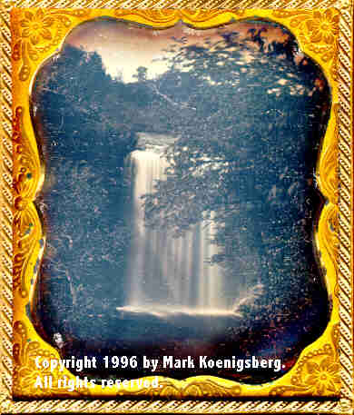 Sixth-plate daguerreotype of Minnehaha Falls