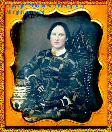 Sixth-plate daguerreotype of Woman Signed by Smith 1855