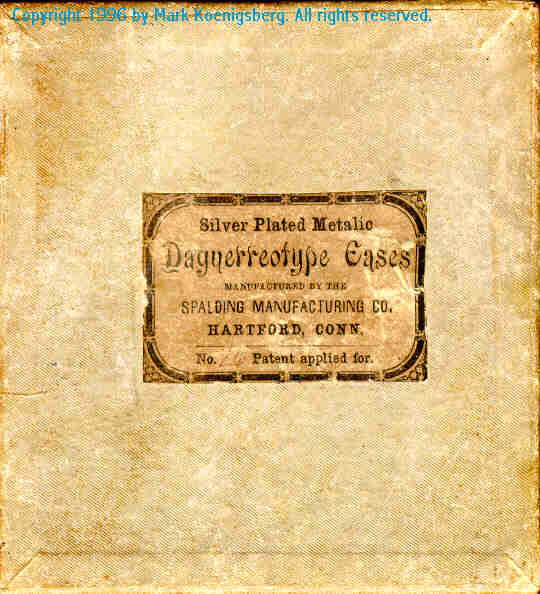 Sixth-plate Cardboard Box for a Halvorsen-style Case